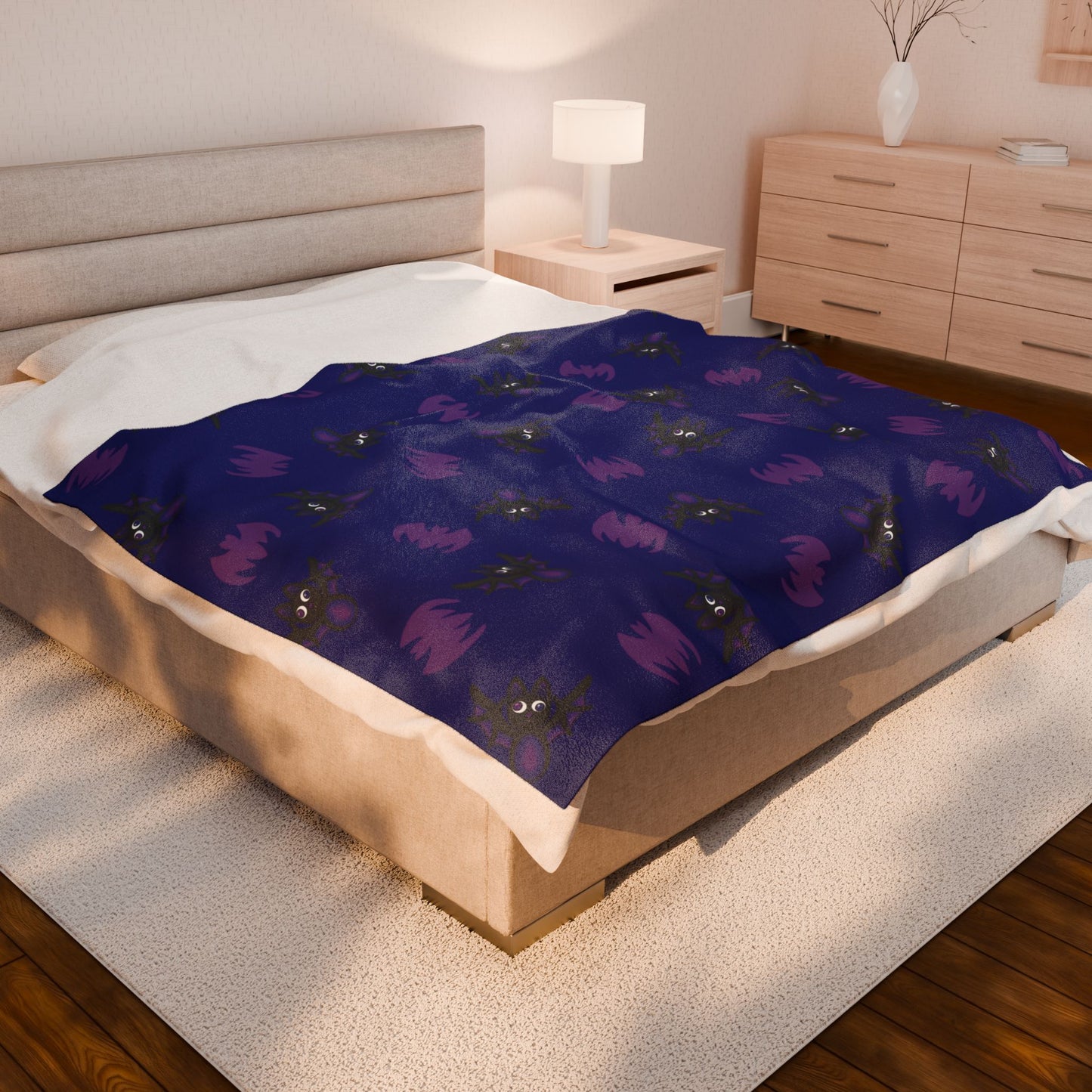 Halloween Bat Velveteen Plush Blanket