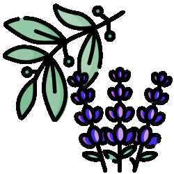 Moonlight - Scented Candle *with lid* "non-toxic & made in the USA" featuring the Oak & Moon Emporium logo Eucalyptus Lavender Herb