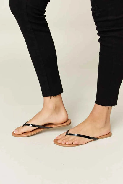 WILD DIVA PU Leather Open Toe Sandals