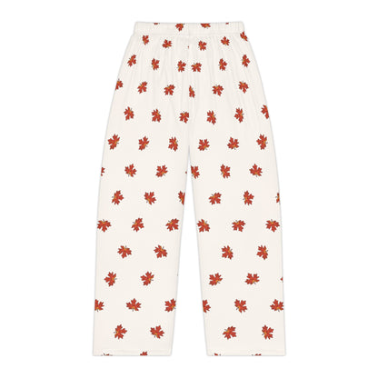 Women's Pajama Pants - Autumn Leaf Angry Leaf Funny Design
