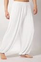 Men's Full Size Elastic Waist Pants Plus Size White
