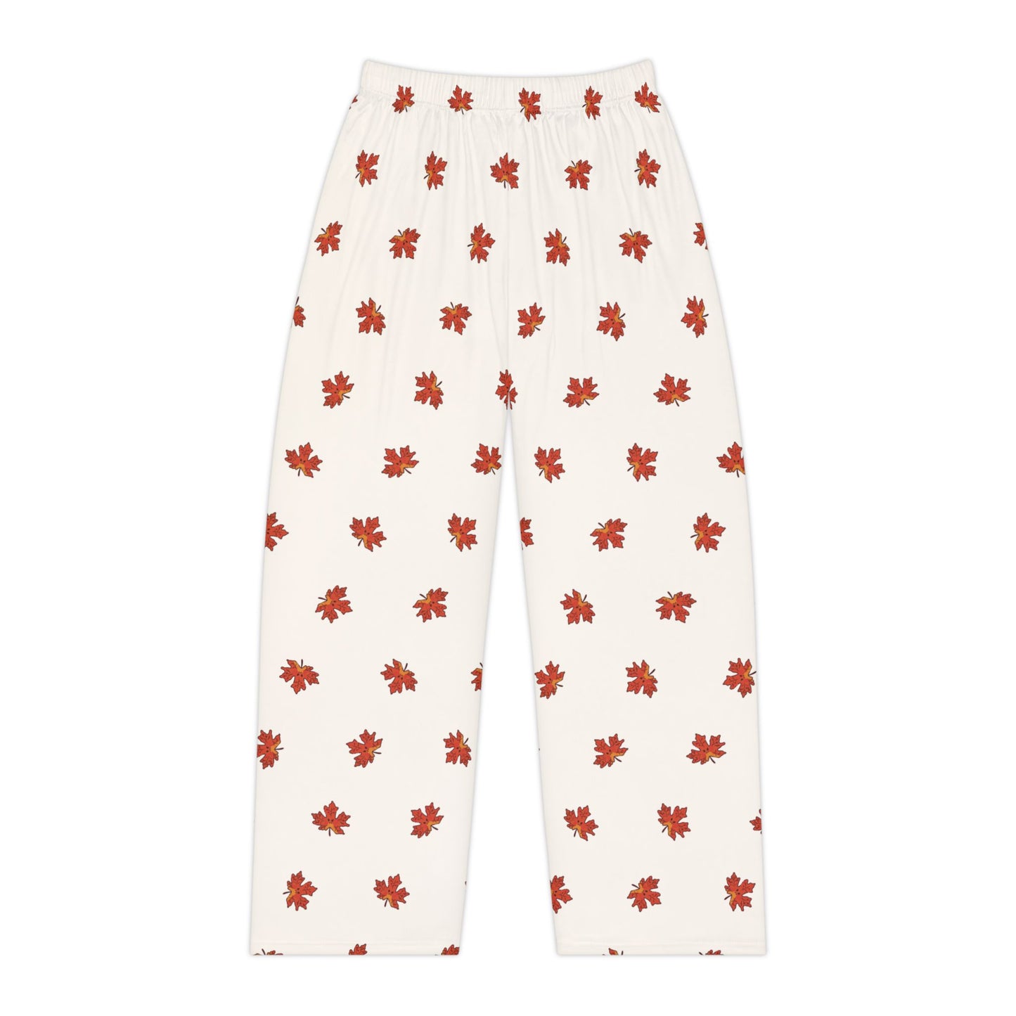 Women's Pajama Pants - Autumn Leaf Angry Leaf Funny Design