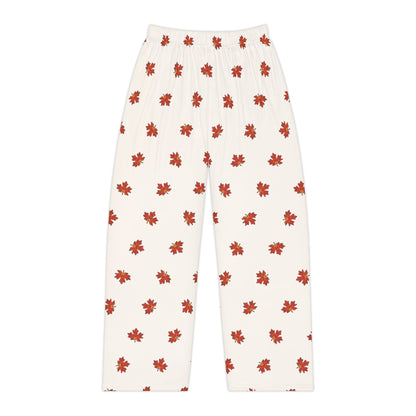 Women's Pajama Pants - Autumn Leaf Angry Leaf Funny Design