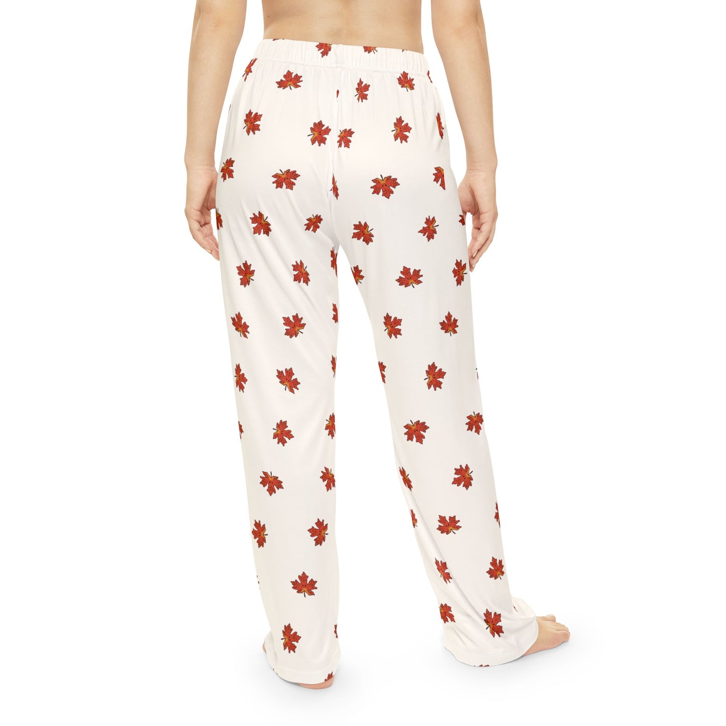 Women's Pajama Pants - Autumn Leaf Angry Leaf Funny Design
