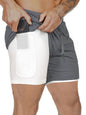 Men's Plus Size Drawstring Active Shorts Dark Gray