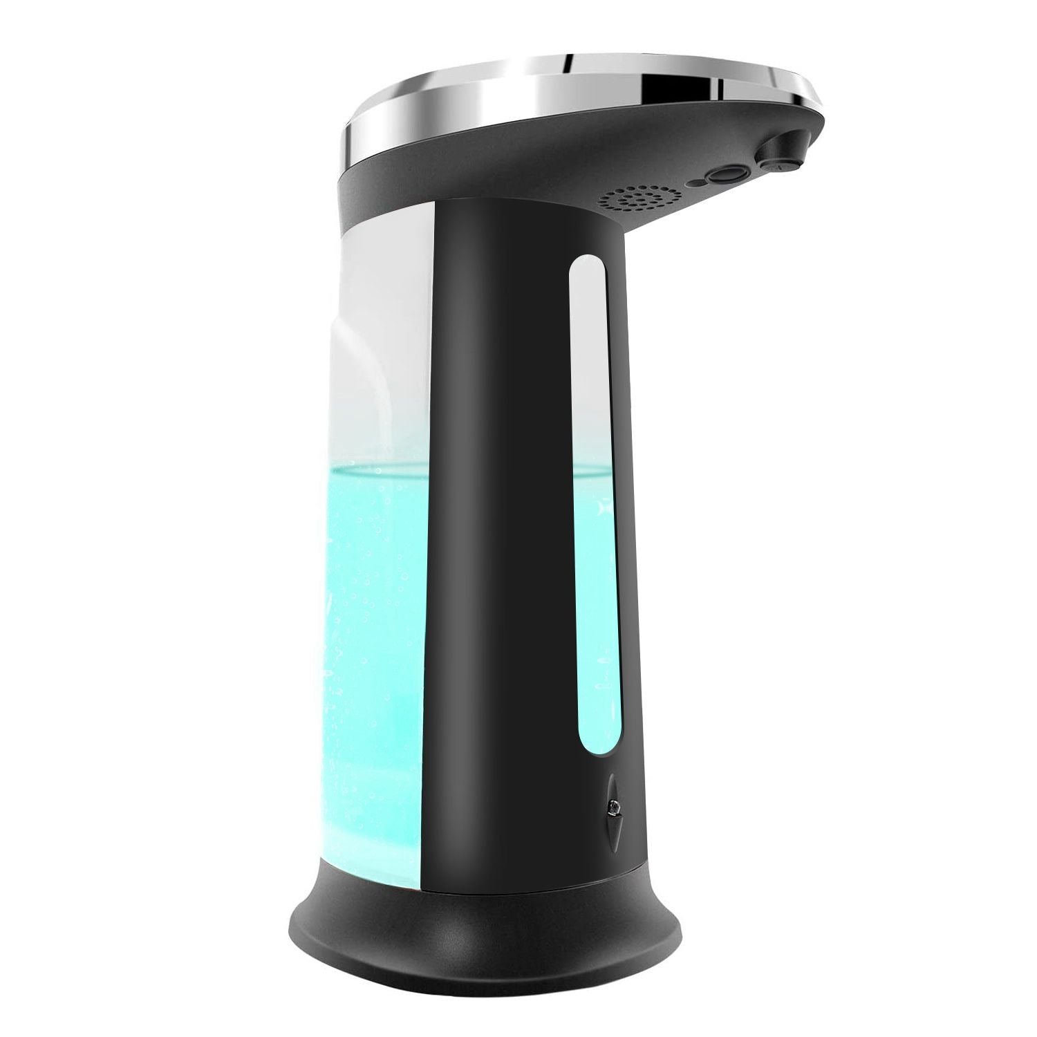 Automatic Soap Dispenser 16.9OZ Anti-slip Sensor Refillable Hand Gel Desktop Dispenser 2 Drop Volume Adjustment Black