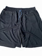 Men's Plus Size Drawstring Active Shorts with Pockets Black