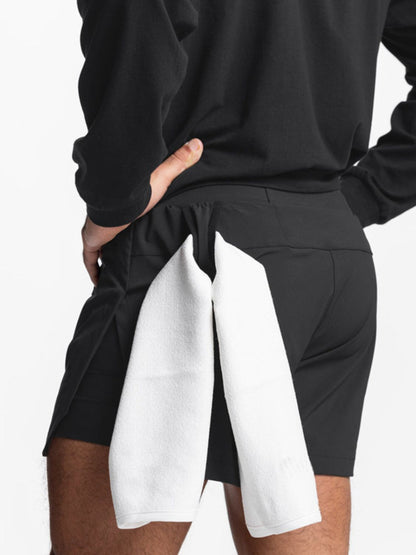 Men's Full Size Elastic Waist Active Shorts Plus Size